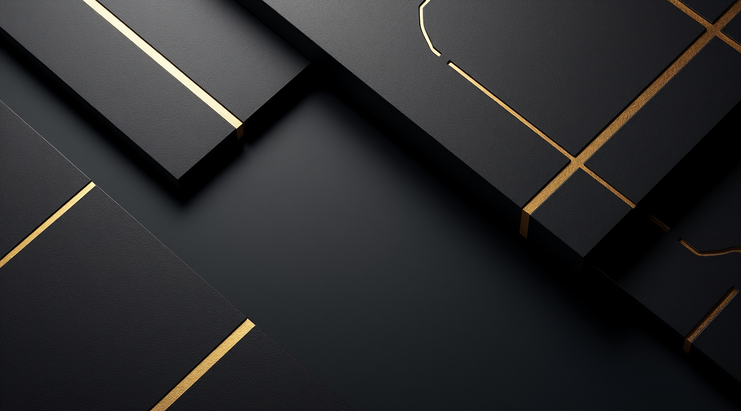 Premium black and gold pattern